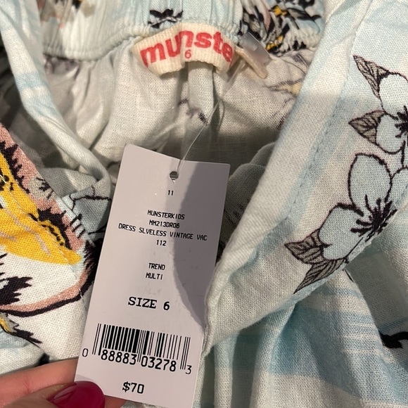 NWT Munster Girls Beach Dress Size 6 - Picture 5 of 5